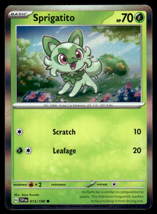 Sprigatito 013/198 Holo - Scarlet & Violet Base Set - Scarlet & Violet