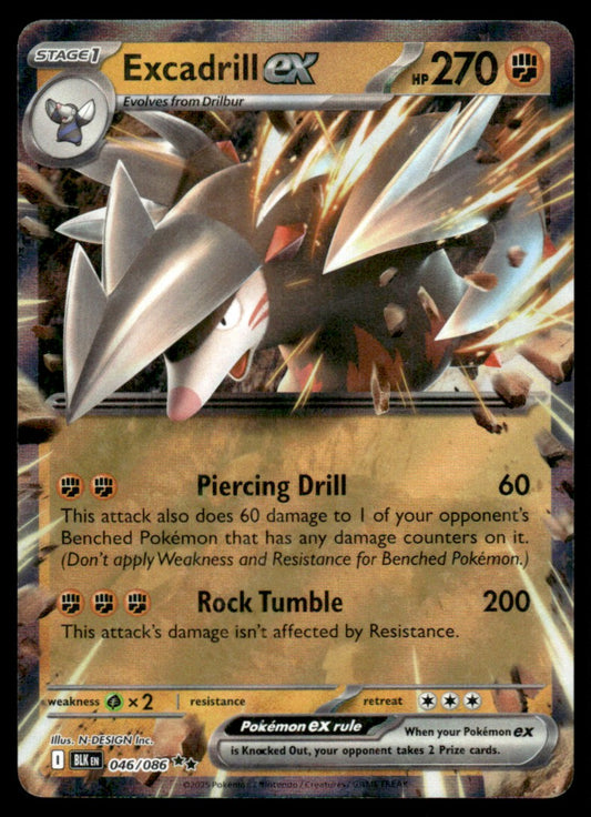 Excadrill ex 046/086 - Black Bolt - Scarlet & Violet