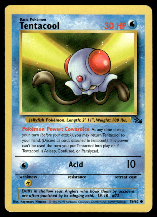 LP Tentacool 56 No Holo - Fossil