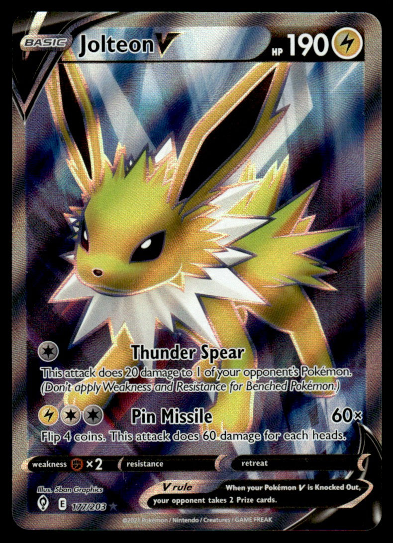 Jolteon V 177/203 - Evolving Skies - Sword & Shield