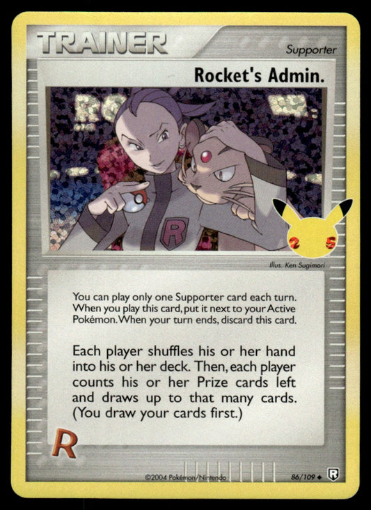 Rocket’s Admin. 086/025 - Celebrations Classic Collection - Sword & Shield