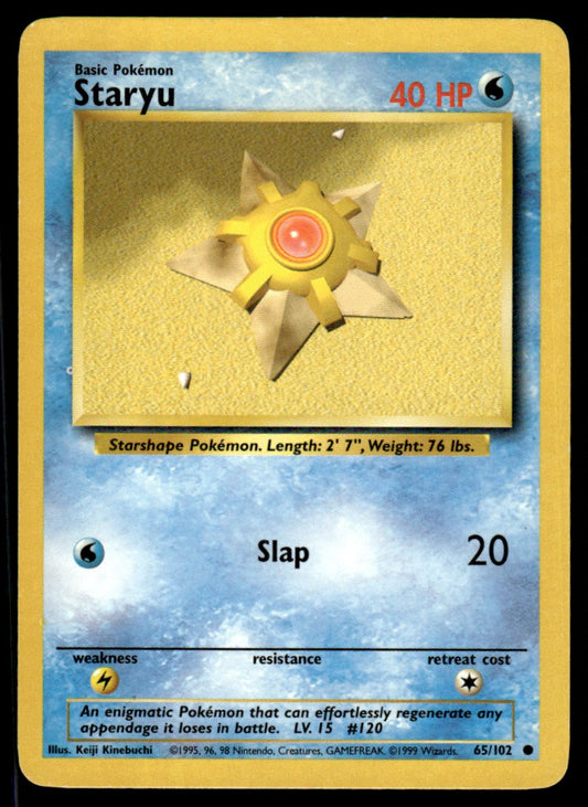 LP Staryu 65 No Holo - Base Set