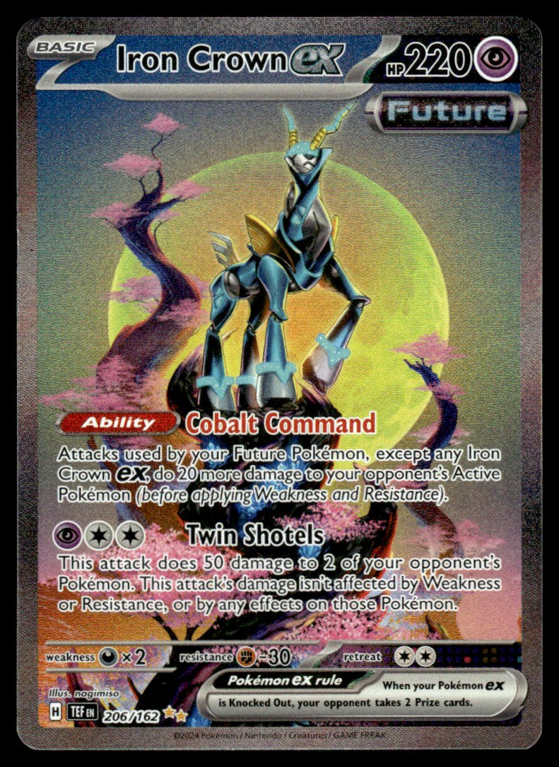 Iron Crown ex 206/162 - Temporal Forces - Scarlet & Violet