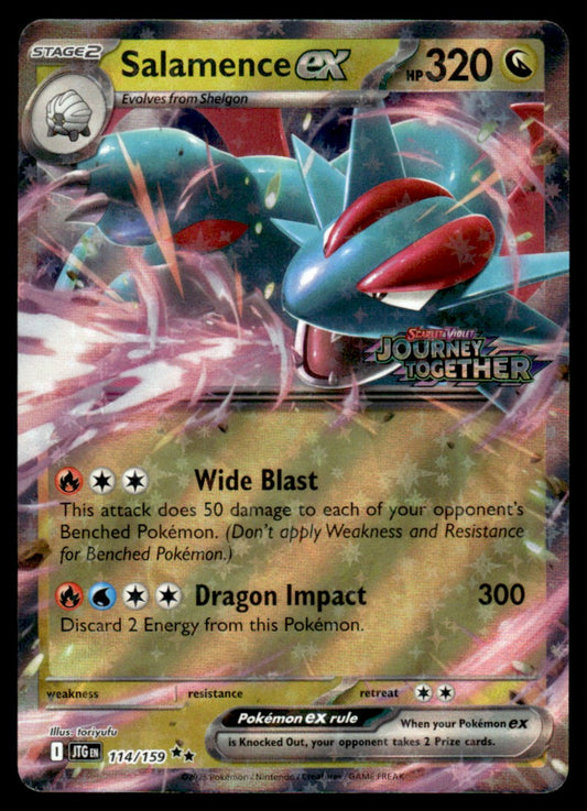 Salamence ex (Stamped) 114/159 - Journey Together - Scarlet & Violet