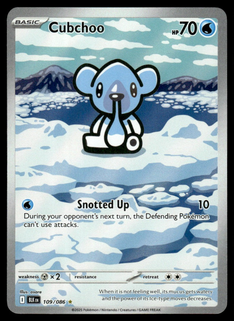 Cubchoo 109/086 - Black Bolt - Scarlet & Violet