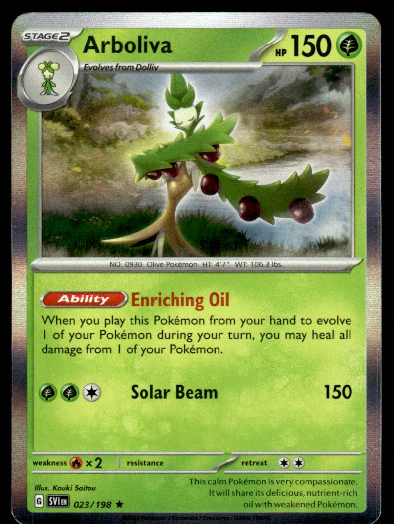 Arboliva 023/198 Holo - Scarlet & Violet Base Set - Scarlet & Violet