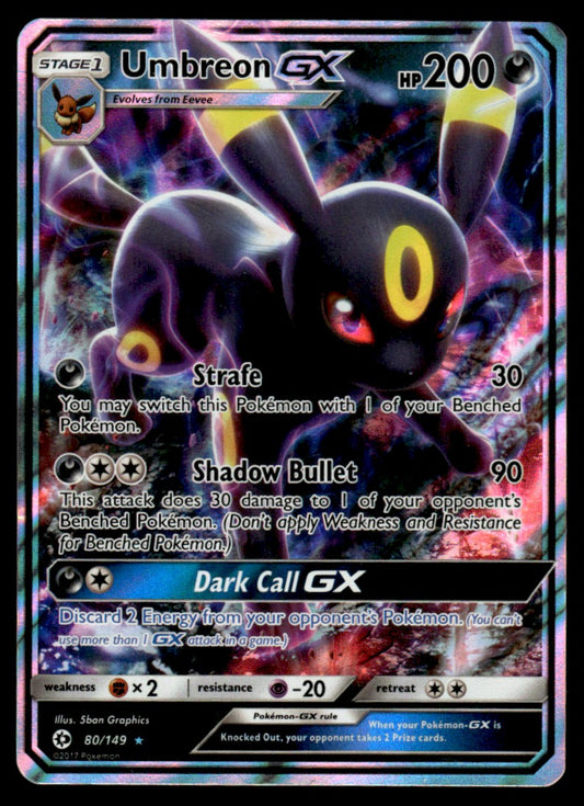 NM Umbreon-GX 80 - SM Base Set