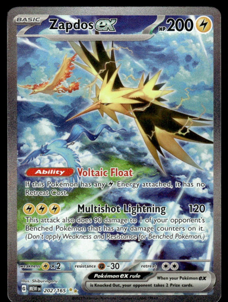 Zapdos ex 202/165 - Scarlet & Violet - 151 - Scarlet & Violet