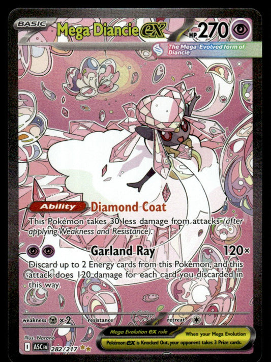 Mega Diancie ex 282/217 - Ascended Heroes - Mega Evolution
