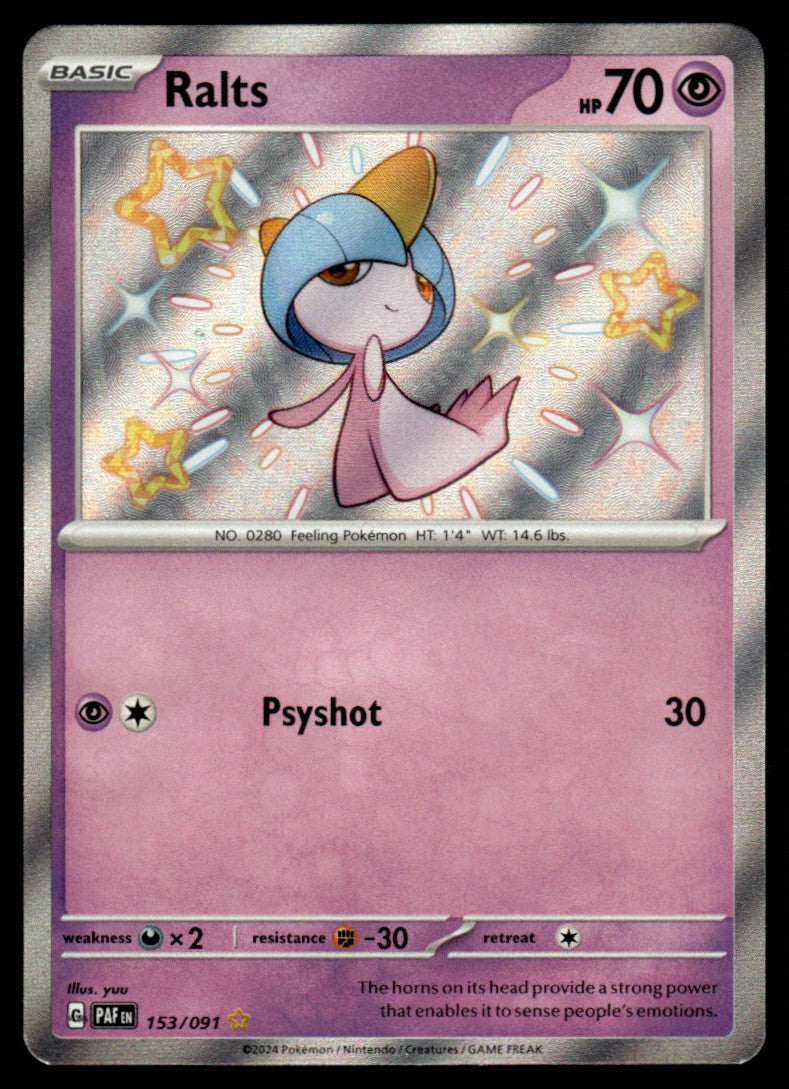 Ralts 153/091 - Paldean Fates - Scarlet & Violet
