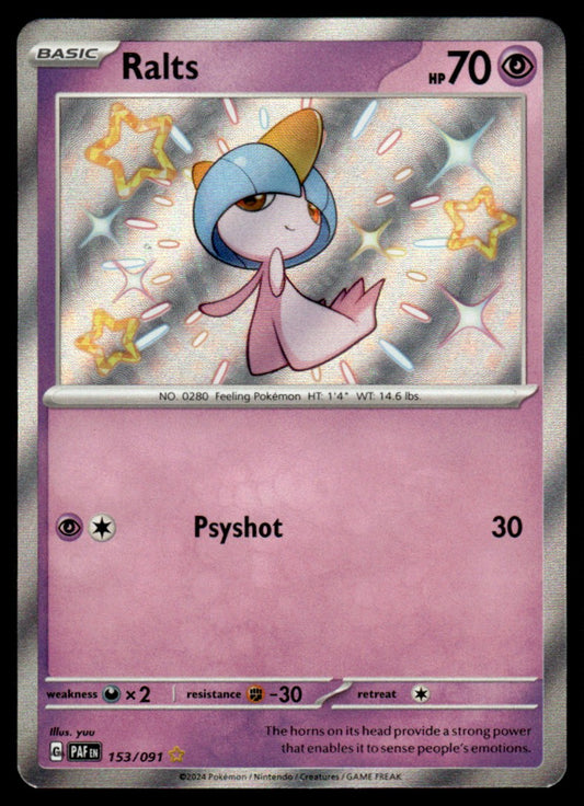 Ralts 153/091 - Paldean Fates - Scarlet & Violet
