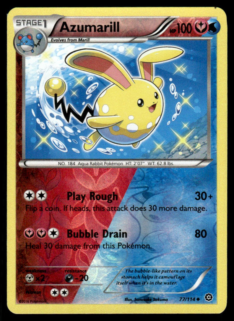NM - Azumarill 77 - Reverse - Steam Siege