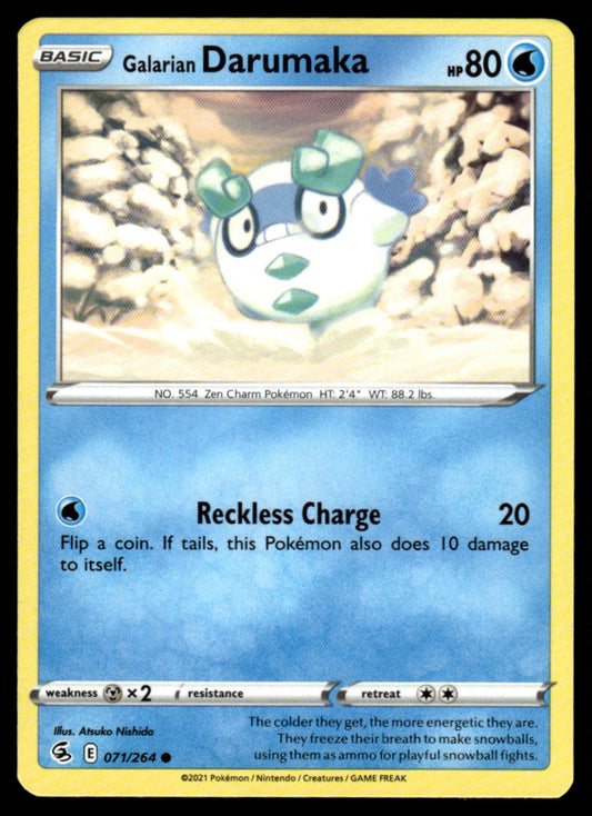 Galarian Darumaka 071/264 Comun - Fusion Strike - Sword & Shield