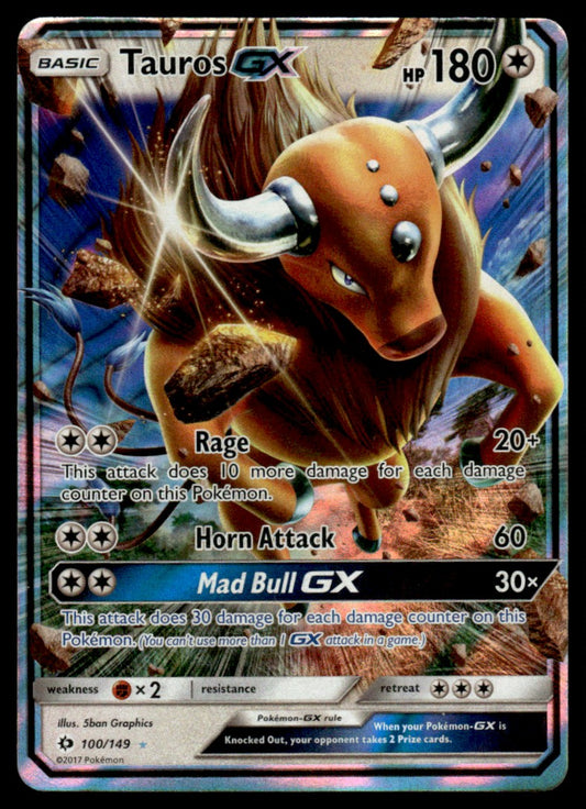 Tauros-GX - NM - 100 - Sun & Moon Base Set