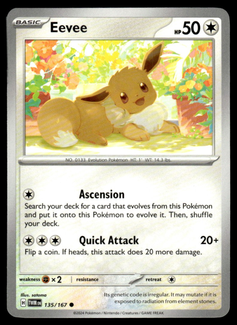 Eevee 135/167 Comun - Twilight Masquerade - Scarlet & Violet
