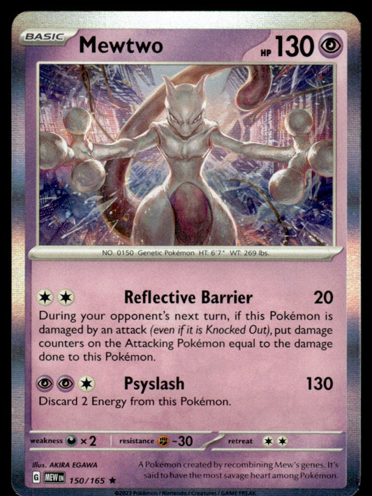 Mewtwo 150/165 Holo - Scarlet & Violet - 151 - Scarlet & Violet