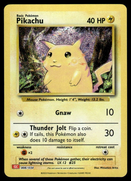 Pikachu 008/034 - Trading Card Game Classic