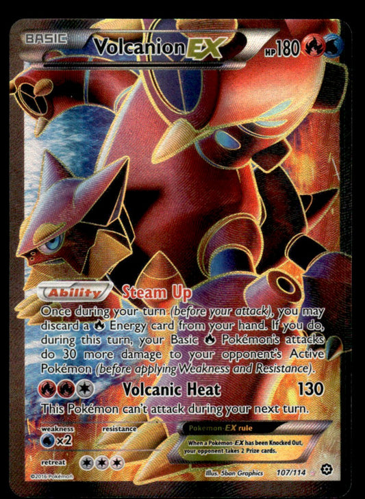 NM Volcanion-EX 107 - Steam Siege