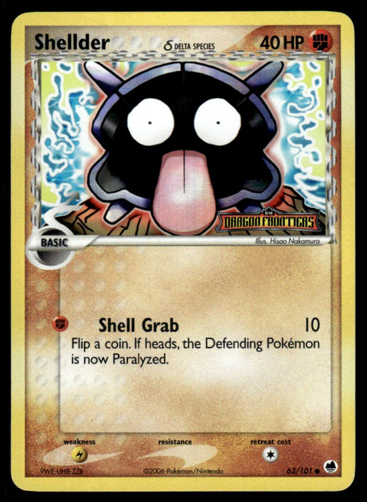 NM - Shellder (Dela Species) 63 - Reverse - Dragon Frontiers
