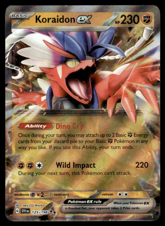 Koraidon ex 125/198 - Scarlet & Violet Base Set - Scarlet & Violet