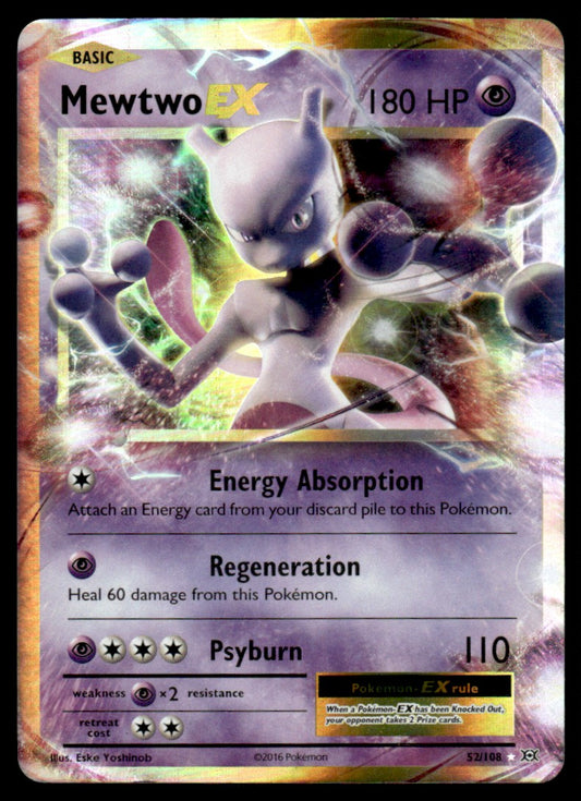 NM Mewtwo-EX 52 - Evolutions
