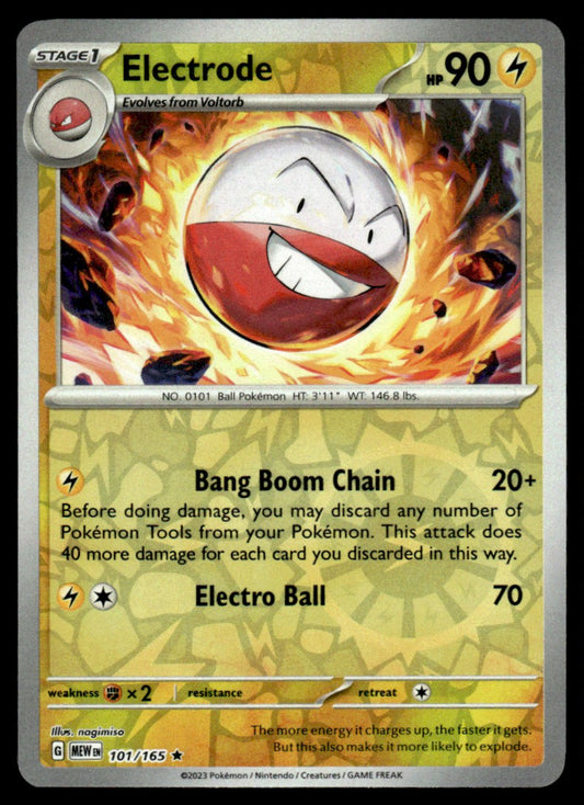 Electrode 101/165 Reverse - Scarlet & Violet - 151 - Scarlet & Violet