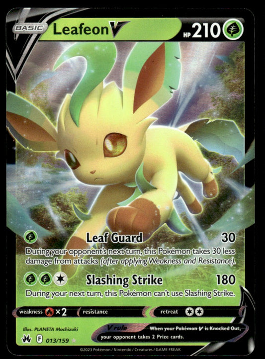 Leafeon V 013/159 - Crown Zenith - Sword & Shield
