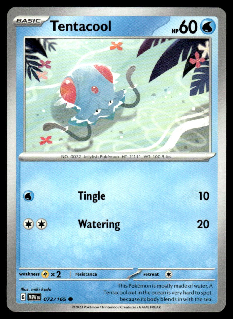 Tentacool 072/165 Comun - Scarlet & Violet - 151 - Scarlet & Violet