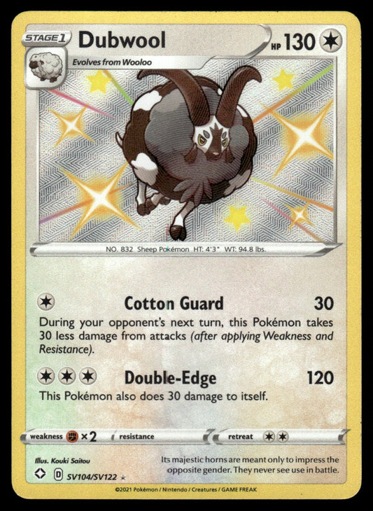 Dubwool SV104/SV122 - Shining Fates - Sword & Shield