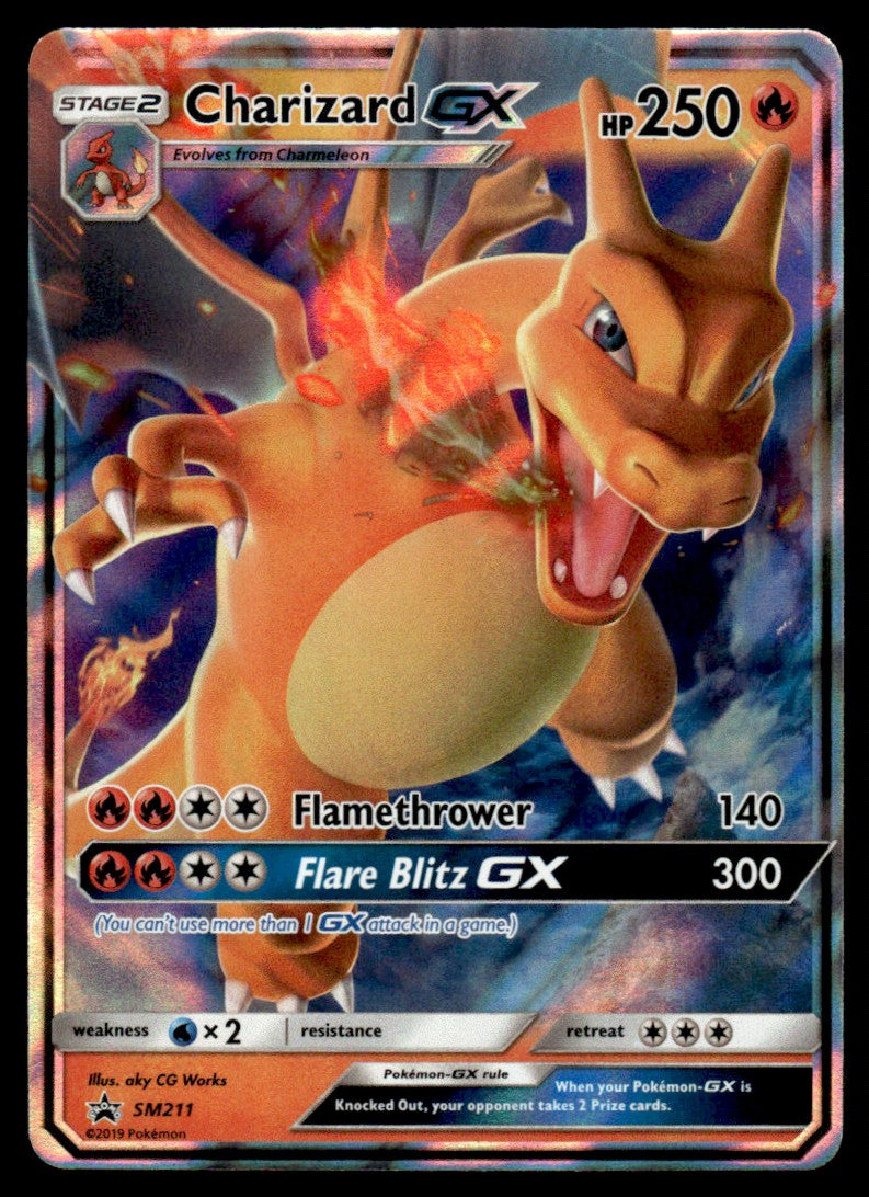 NM Charizard-GX SM211 - Sun & Moon Promos