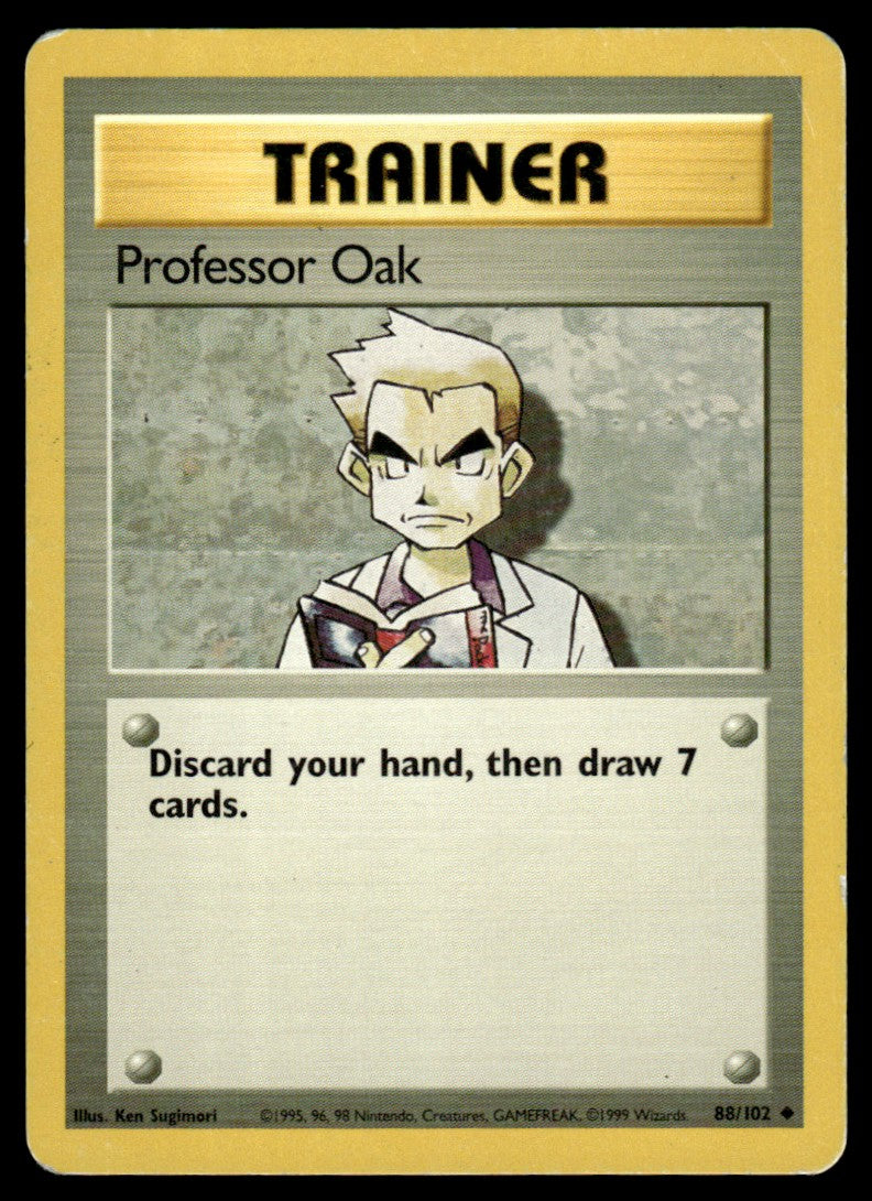 LP Professor Oak 88 No Holo - Base Set