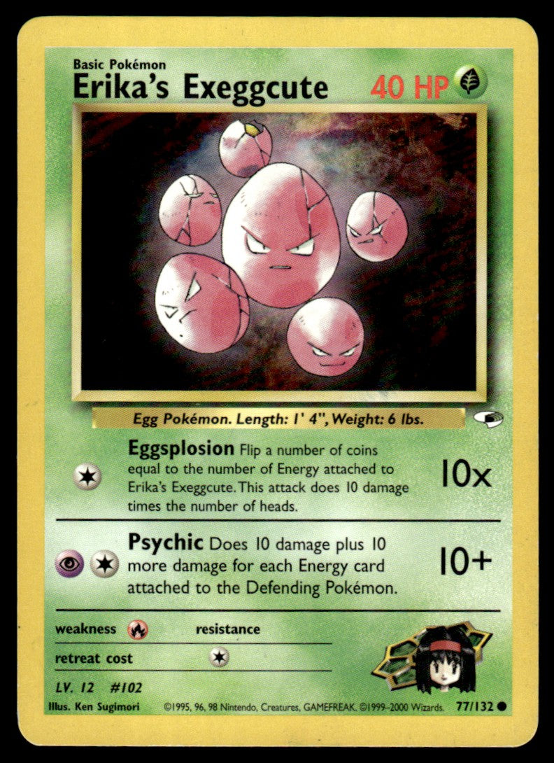 LP Erika’s Exeggcute 77 No Holo - Gym Heroes