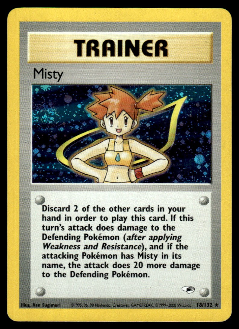 NM - Misty 18 - Holo - Gym Heroes