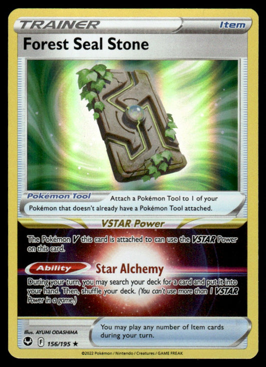 Forest Seal Stone 156/195 Holo - Silver Tempest - Sword & Shield