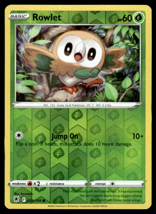 Rowlet 019/189 Reverse - Astral Radiance - Sword & Shield