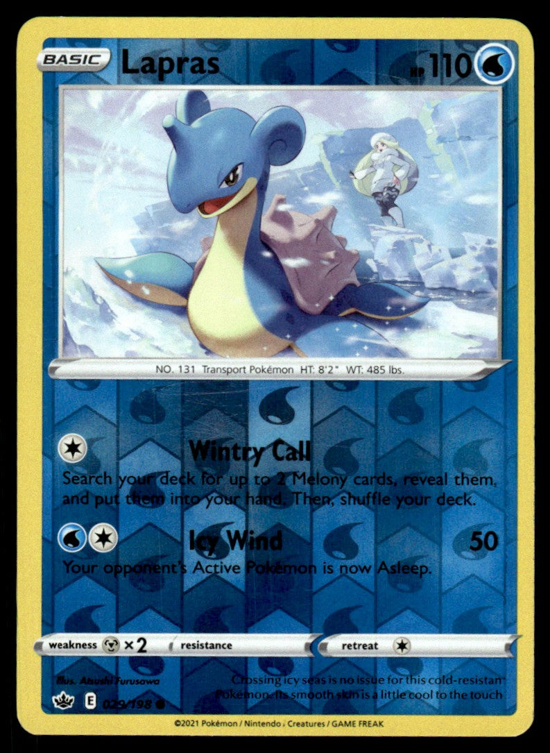 Lapras 029/198 Reverse - Chilling Reign - Sword & Shield