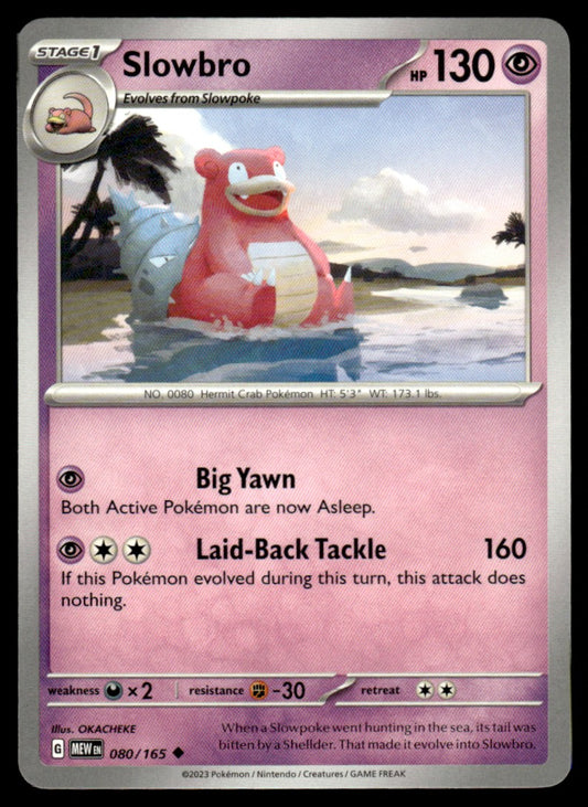 Slowbro 080/165 Uncomon - Scarlet & Violet - 151 - Scarlet & Violet