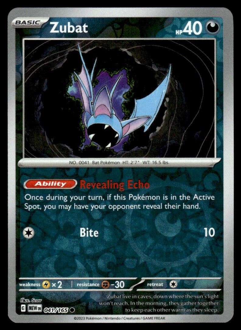 Zubat 041/165 Reverse - Scarlet & Violet - 151 - Scarlet & Violet