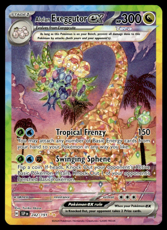 Alolan Exeggutor ex 242 - Surging Sparks - Scarlet & Violet