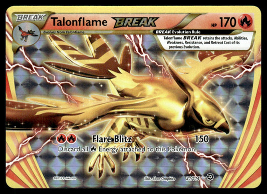 NM Talonflame BREAK 21 - XY Steam Siege