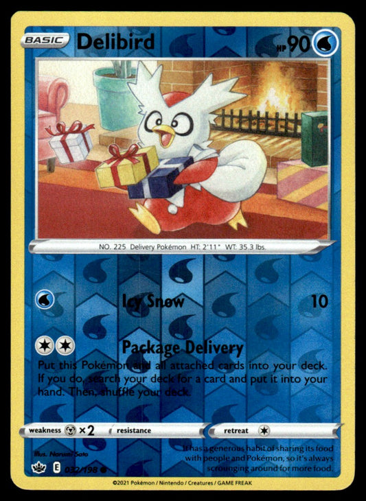 Delibird 032/198 Reverse - Chilling Reign - Sword & Shield