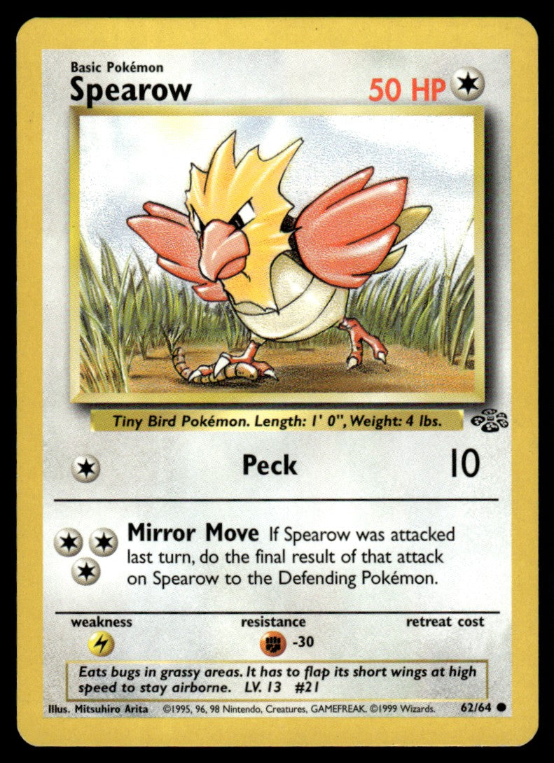 LP Spearow 62 No Holo - Jungle