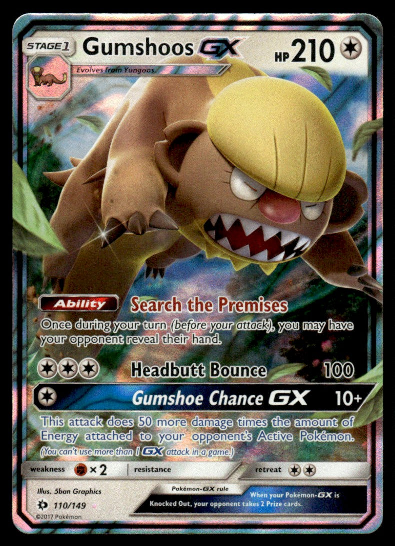 Gumshoos-GX - NM - 110 - Sun & Moon Base Set