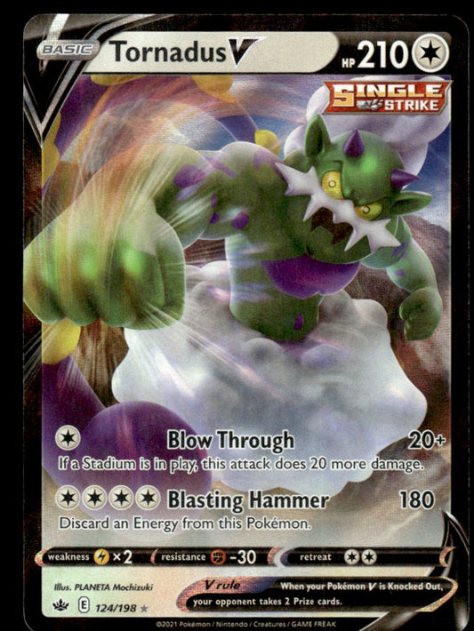 Tornadus V 124/198 - Chilling Reign - Sword & Shield