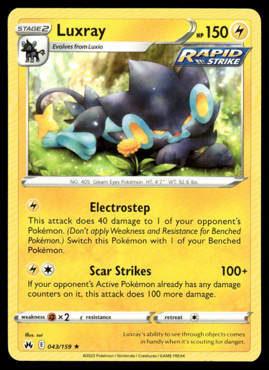 Luxray 043/159 Rare - Crown Zenith - Sword & Shield