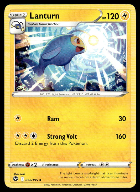 Lanturn 052/195 Uncomon - Silver Tempest - Sword & Shield