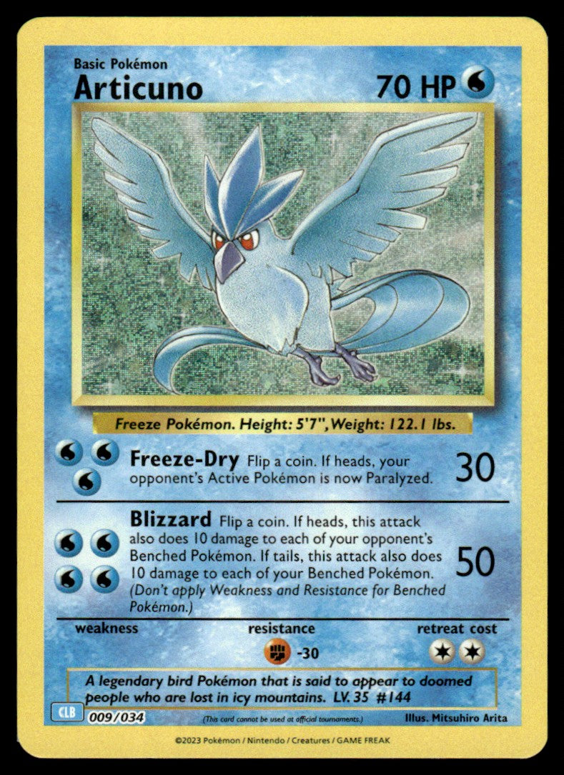 Articuno 009/034 - Trading Card Game Classic