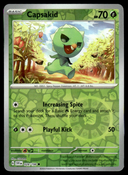 Capsakid 028/198 Reverse - Scarlet & Violet Base Set - Scarlet & Violet