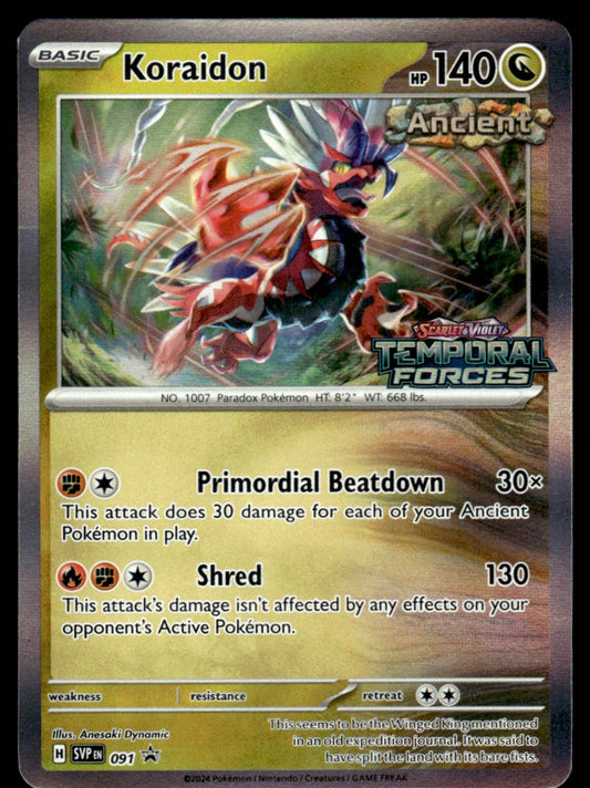 Koraidon (Pre Release) 91/PRSV - Scarlet & Violet Promos - Scarlet & Violet