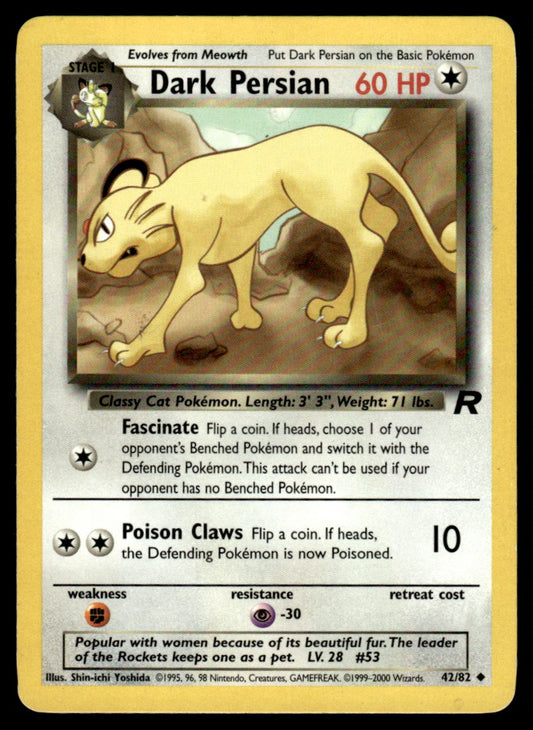 LP Dark Persian 42 No Holo - Team Rocket